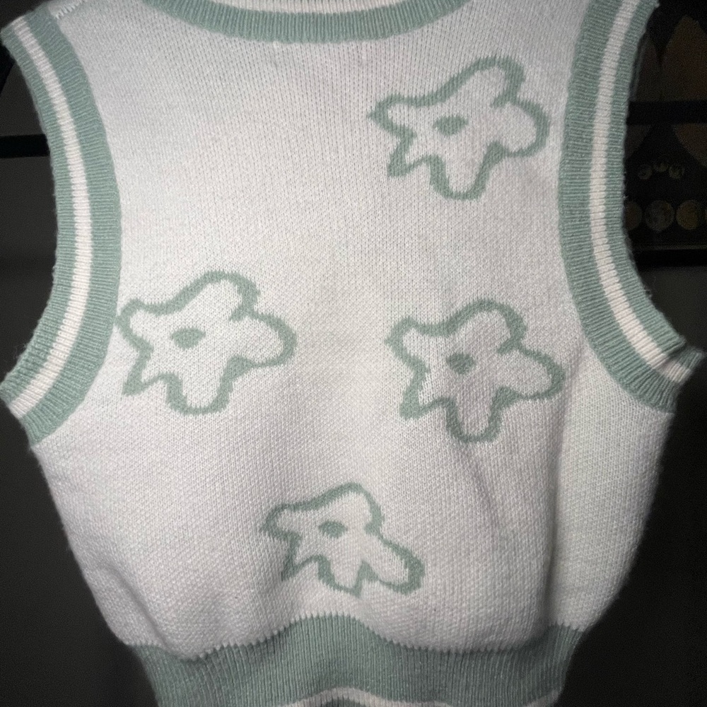 Flower Sweater Vest